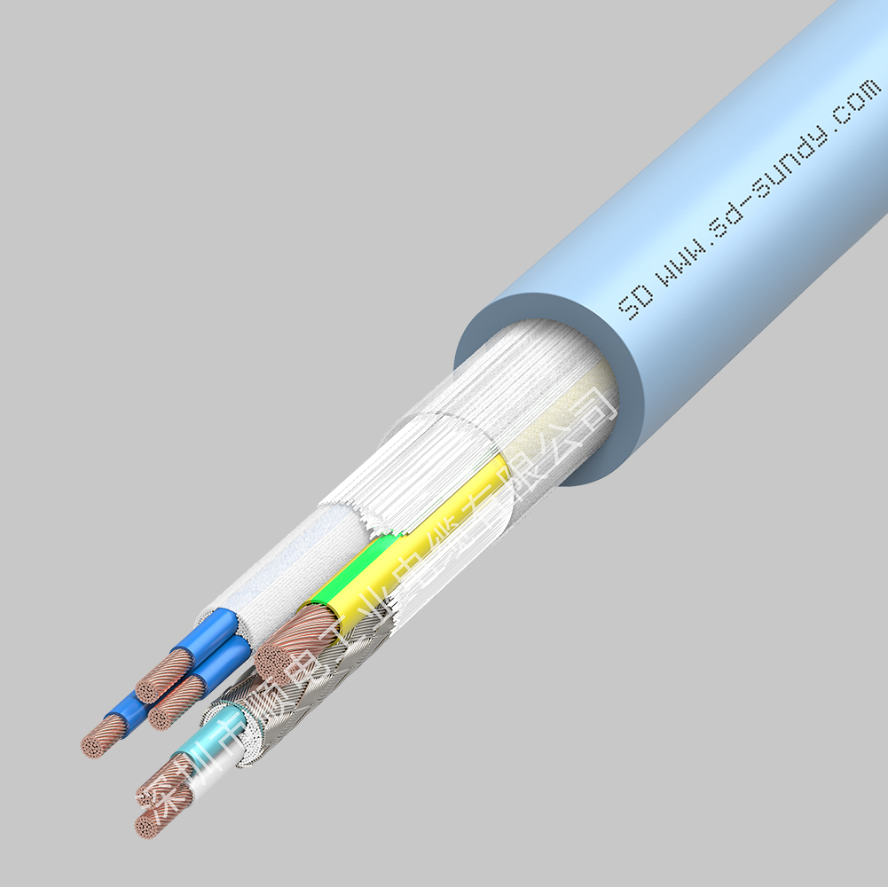 CDF100順電高柔性PVC材質(zhì)拖鏈信號(hào)電纜